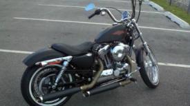 Sportster with Sick Saddles solo Harley Davidson seat sportster seat Lexington Kentuckyle seat